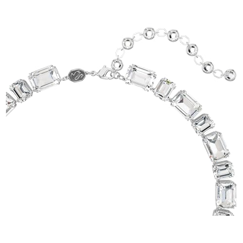 Swarovski Millenia Tennis Necklace, Octagon Cut, Clear, Rhodium Finish3