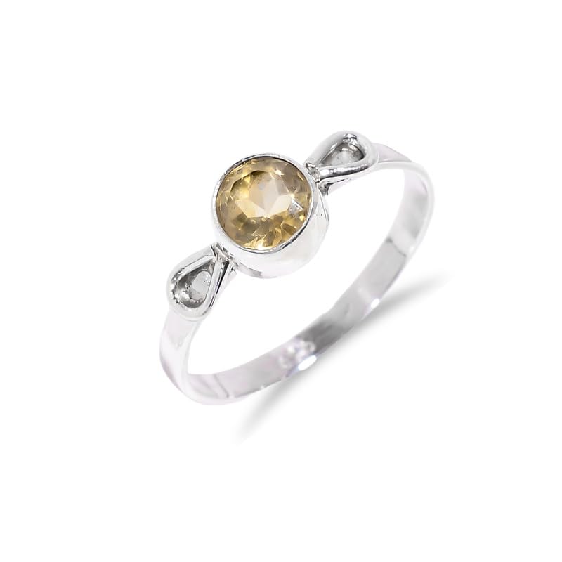 Bague en citrine bohème en argent, le bijou minimaliste pour vos sorties