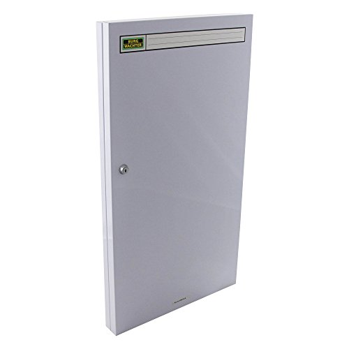 Preisvergleich Produktbild Burg-Wächter Wand-Schlüsselschrank, Haken, Inkl. 120 Schlüsselanhänger, Rechtsanschlag, Stahlblech, Höhe: 710 mm, 6750 / 120 R, Lichtgrau