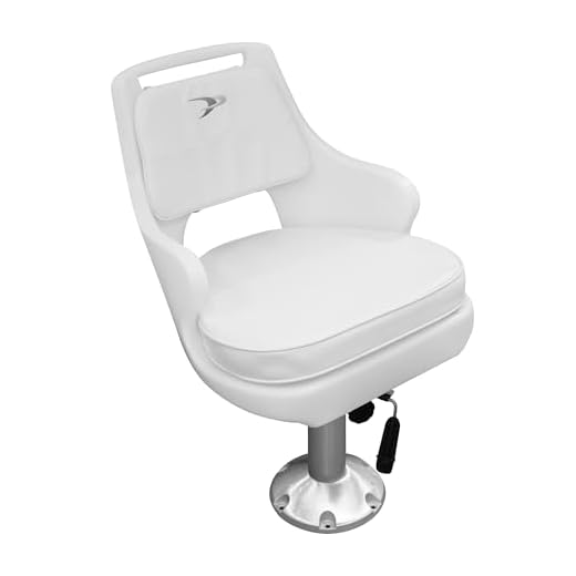 Wise 8WD015-6-710 Standard Pilot Chair with Adjustable Height Pedestal and Seat Slide,White
