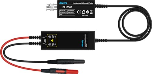 Micsig 700V 100MHz High Voltage Differential Probe kit 3.5ns Rise Time 10X/100X Attenuation Rate Oscilloscope Probe Kit Accessory DP10007