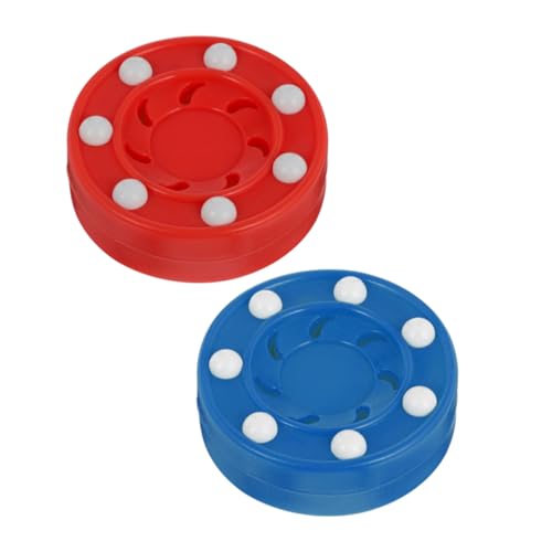 POPETPOP 2Pcs Roller Hockey Training Balls Durable Ice Hockey Accessories for Street Indoor Practice Professional Skating Training Tool for Men Women Colors