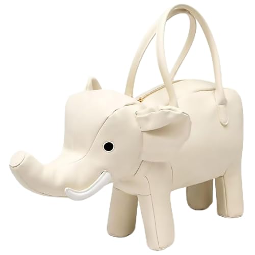 Image of Women PU Leather Unique Novelty 3D Elephant Shaped Handbag Purse Crossbody Shoulder Bag