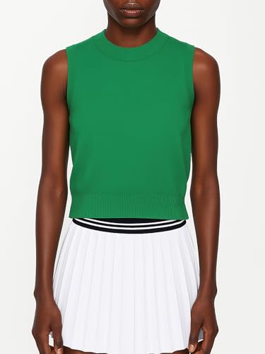 Women’s Sleeveless Knit Sweater Vest – Casual Pullover Top, Lightweight Slim Fit Knitwear for Spring Fall3