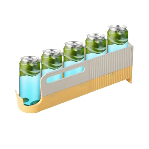 Weqizuerqi Organizador De Refrescos Para - Dispensador y Porta Latas para Refrescos,Dispensador De Bebidas Para Frigorífico | Uso en Hogar Bar Mostrador Armario Congelador Cocina Despensa y