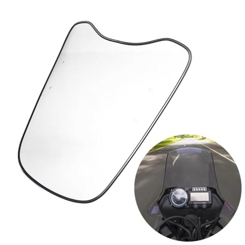 Extension de pare-brise moto aileron transparent résistant au vent pour scooter - 4