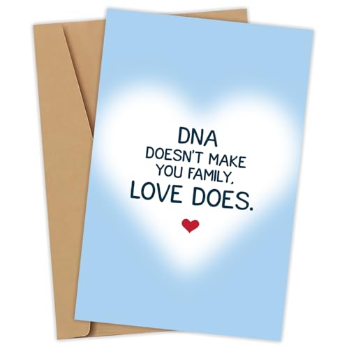 Step Dad Cards For Fathers Day - DNA Doesn't Make You Family - St...