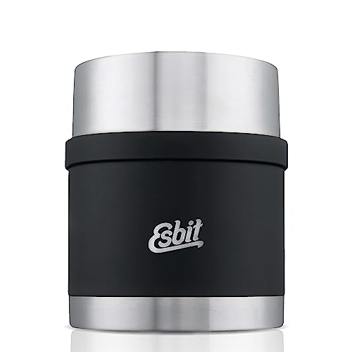 Esbit Sculptor Stainless Steel Thermal Food Container, BPA Free, Silver, Black & More, 500ml, 750ml & 1 Litre Food Container for Hot & Cold Food, Soups and Salads, School & Work