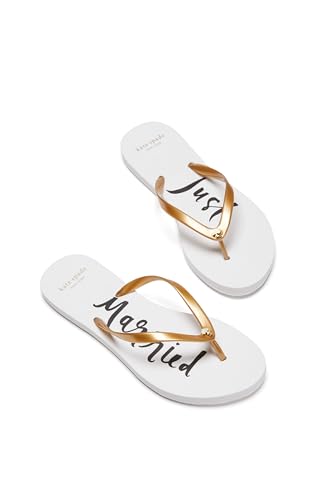kate spade new york Women's Nayla Sandals Flip-Flop, Gold, 72