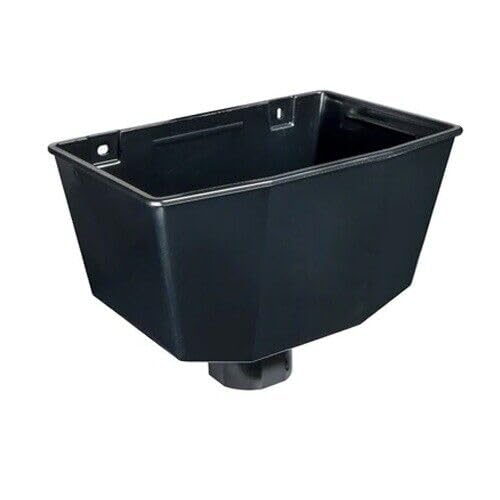 Polypipe Hopper Head Black & Brown for 68mm Round 65mm Square Down pipe (1, Black)