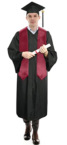 Image of Plain Graduation Stole Sash 60 Inch Unisex Adults Solid