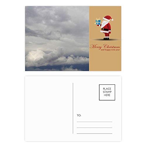 Cartes postales Père Noël nuages sombres pour correspondances hivernales