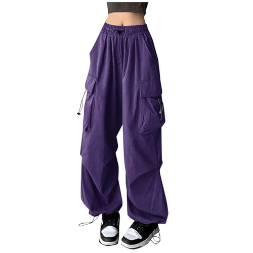 Pantalon cargo baggy femme streetwear ample et confortable pour le quotidien