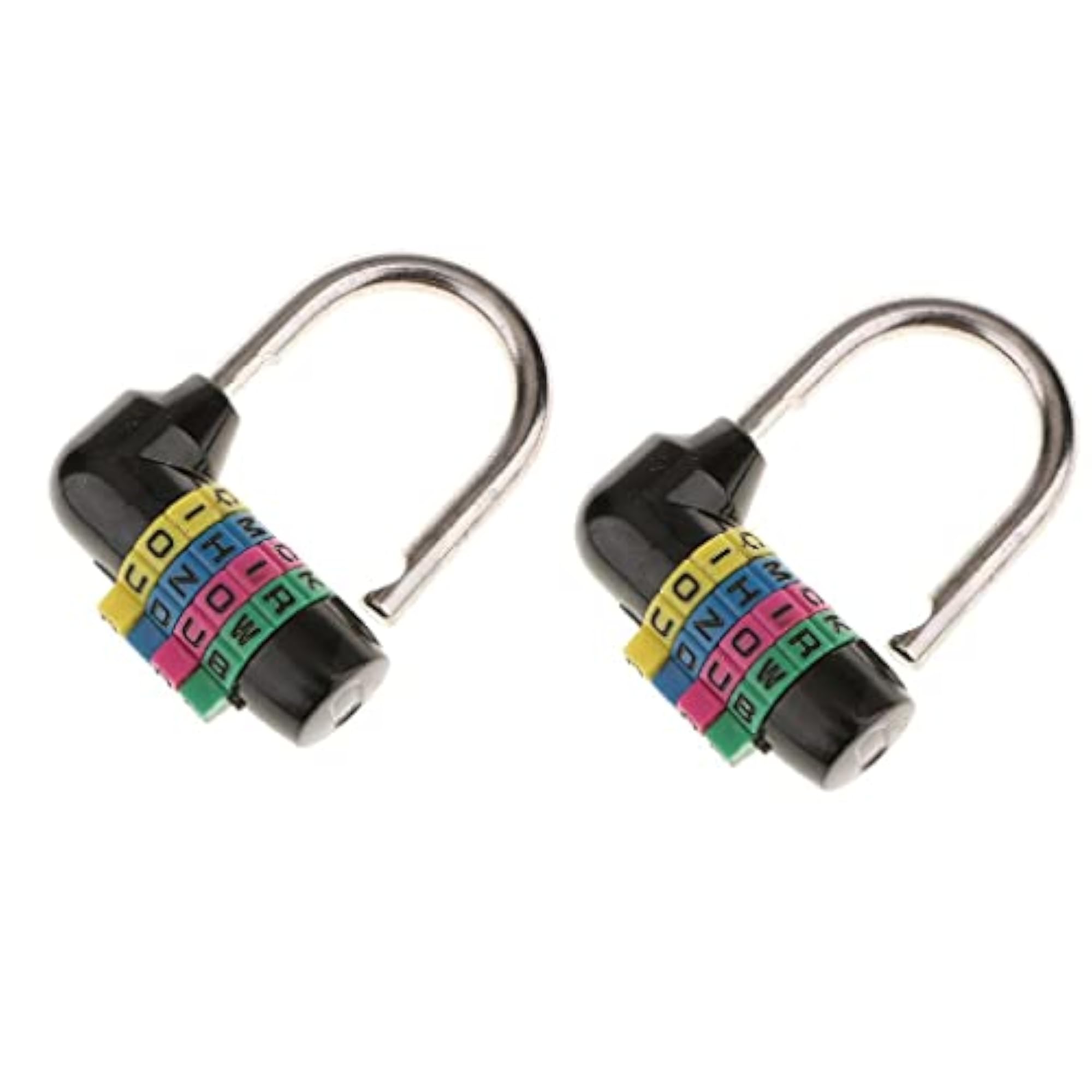 2 Pieces 4 Digit Dial Combination Padlock
