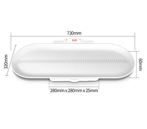 Baby Scale,Pet Scale,Infant Scale Digital,with Height Tray(Max: 27.5in/70cm) Measure Weight Accurately(Max: 220lb), Perfect for Toddler/Puppy/Cat/Dog/Adult - Thumbnail 2
