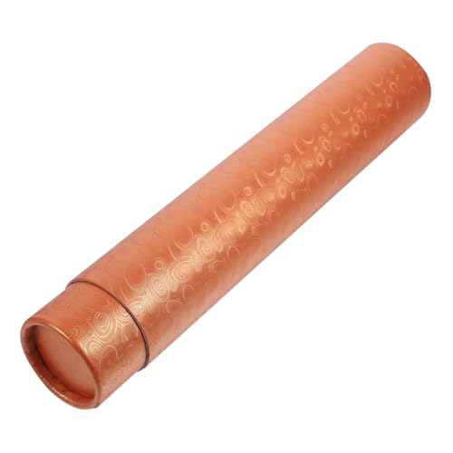 EXQUIMEUBLE 伸縮式ポスター収納チューブ 調節可能な 軽量設計 ポスターや絵画 図面の 保管に 画筒礼品包装盒 金銅色 内径