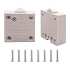 2Pcs White Wardrobe Touch Switch Cabinet Lamp Switch Normally Closed Automatic Door Touch Switch