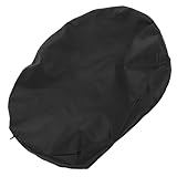 HOMSFOU Wiederverwendbare Feuerstellenabdeckung aus Oxford Stoff Runde Grillabdeckung für Außenbereich Wetterfest Windbeständig UV Schutz für Gartenfeuerstellen und Grilltische