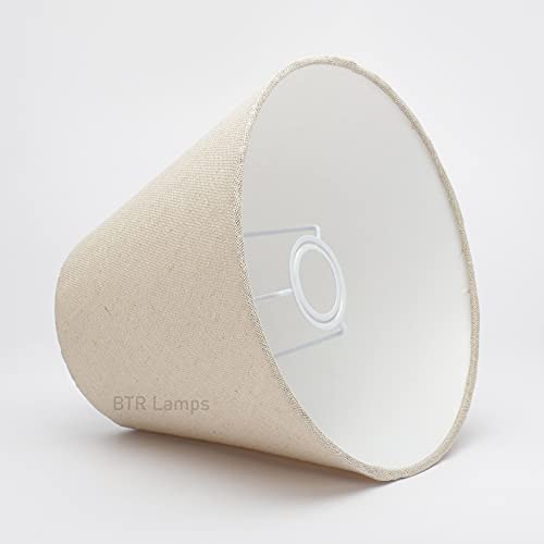 Image of Asian BTR Crafts 10 inch Inches, Small-Medium, Conical Lamp Shade, Cotton Fabric, Premium Jute Color
