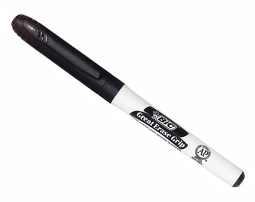 BIC pennarello cancellabile a secco, punta conica versatile per linee spesse e sottili, confezione da 36