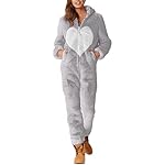 Abrigo Marrón Mujer Pijama Mujer Lana Artificial M...: 1. 【Súper suave y máxima comodidad】 Hecho de material esponjoso de alta calidad, extremadamente suave y agradable al tacto. Ligero y transpirable, proporciona una calidez perfecta sin ser pesado o voluminoso. Ideal para entretiempo y días fríos. 2. D...