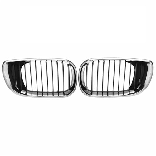 Parrillas delanteras cromadas para BMW E46 Sedán (2002-2005) Facelift de 4 puertas