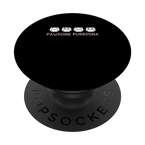 Purrsona - Amante de los gatos, novia, gatito, prometido PopSockets PopGrip Intercambiable