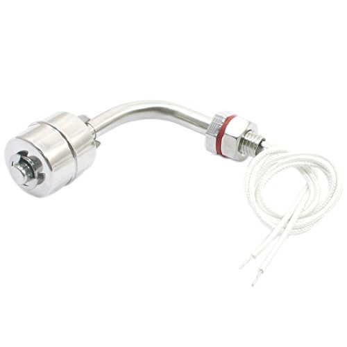 Sourcingmap Stainless Steel Float Switch for Water Pump Tank Swim Pool Garden Pond Liquid Water Level Sensor M16 90mm Length