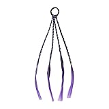 Festive Party Colorful Wig Braids Ponytail Fashion Braids Colorful Gradient Hair Rope Twist Braids...