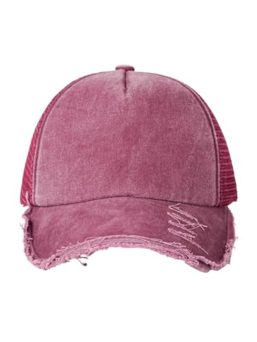 Adjustable 5-Panel Baseball Cap - Unisex Soft & Durable Outdoor Hat with Custom Embroidery Options(Wine red)