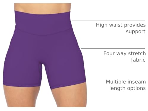 Image of Sunzel No Front Seam High Waist Biker Shorts for Women, Squat Proof Yoga Workout Gym Bike Shorts | 3, 5 Or 8-Inch Inseam, High Waisted, Tummy Control, No Front Seam, Buttery Soft, Compression Fit, Squat Proof