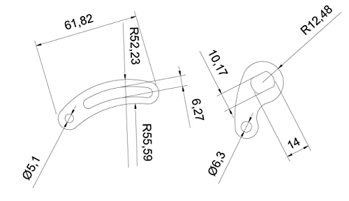 hammer-engineering Ebike Stainless Steel Torque Arm, Rear, 14mm x 10mm x 3mm - 3 Day Shipping - Image 2