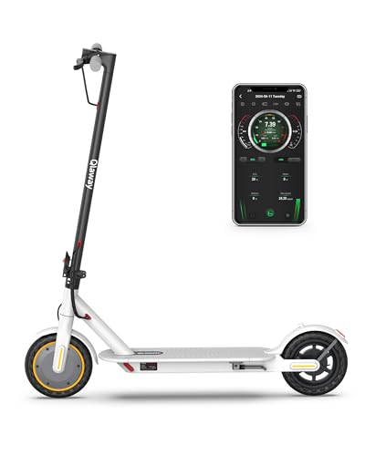 Qlaway 8.5' E Scooter for Adults Frame 19 MPH 350W Motor 281WH Battery, Motorized Up to 22 Miles Range, Foldable Scooter Bearing 265 LBS/APP Control
