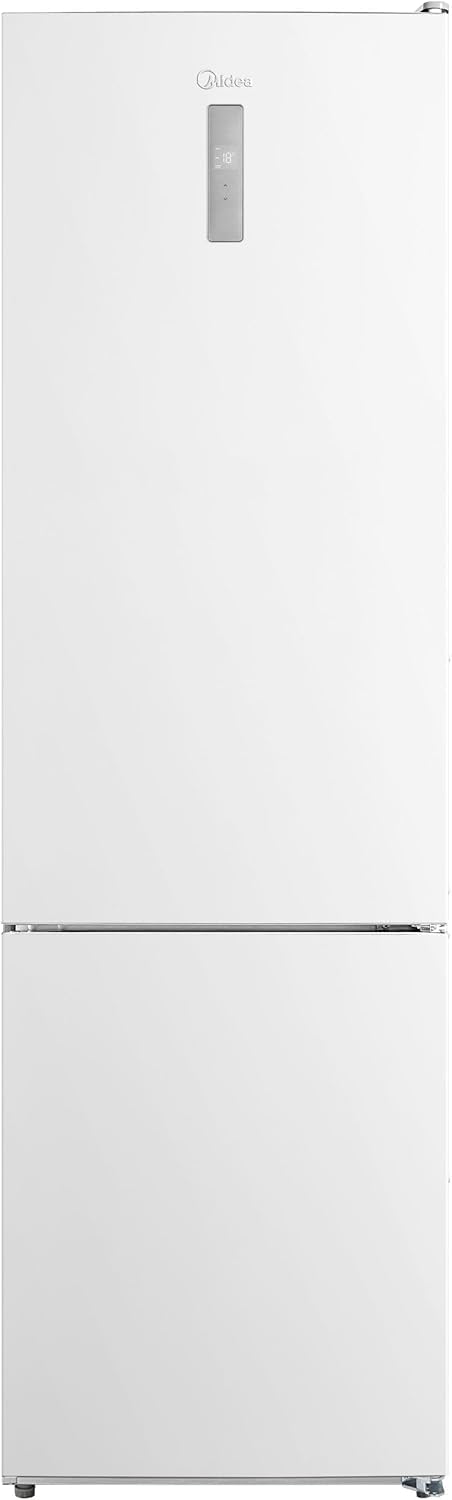 Midea Frigorífico Combi No Frost 59,5 cm ancho x 201 cm alto - Blanco - Nevera combi libre instalación 247 L + 83 L Congelador - Refrigerador de bajo consumo con congelador vertical No Frost
