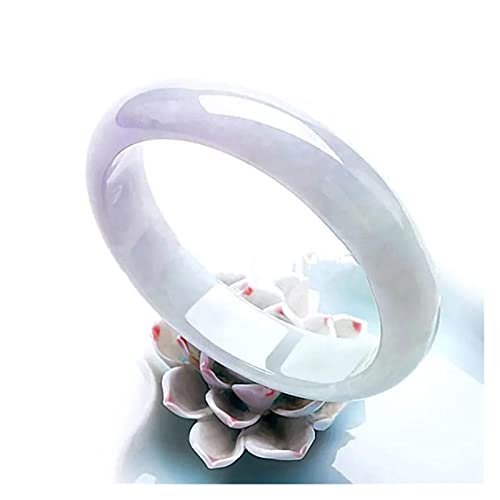 Bracelet de jade fait à la main pour dames bijou violet traditionnel 1626