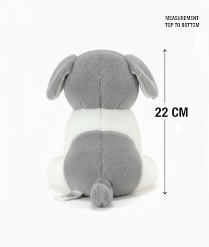 Image of Fibre Filled Stuffed Soft Animal Cute Dog Toy for Kids of Plush Hugging Soft Toy for Baby boy Girl Birthday Gift (22 cm)