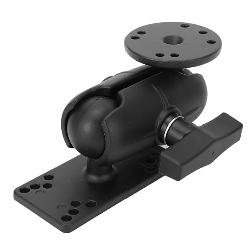 Fish Finder Mount,Aluminum Alloy 9.5cm Marine Electronic Mount with 1.5 Inch Rubber Ball Heads for Marine Boat Kayak Pontoon Canoe