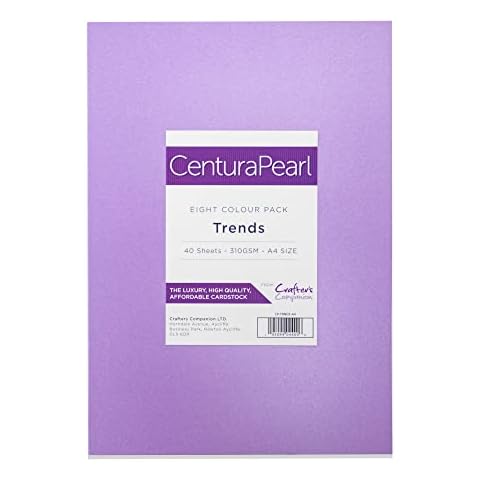 Centura Pearl 40 Sheet A4 Card Pack, Trends Cover