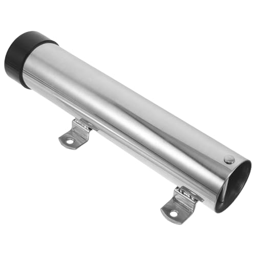 MOTHNUR Soporte para Caña de Pescar de Barco de Acero Inoxidable, Fijo, 260x51 Mm, Diámetro Interior 45 Mm, Resistente a Agua Salada, Montaje Rápido para Kayak y Embarcaciones de Pesca