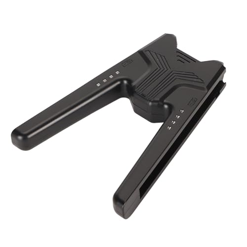 Ladegriff für und OLED Modell, Tragbares V förmiges Controller Ladegerät mit LED Anzeigeleuchte und Ladekabel, Spielen während des Ladevorgangs (Black)