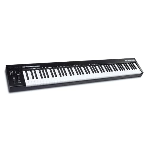 M-AUDIO Keystation 88 MK3 88 Key Semi Weighted MIDI Keyboard Controller for Complete Command of...