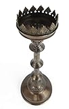 Material: massiv Messing Clever-Deko großer Kerzenständer Altar Kirchenleuchter Kandelaber Candlestick Kerzenleuchter Altarleuchter Bronze braunr
