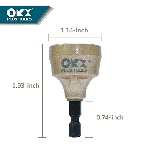 ORX PLUS TOOLS PO-045-TORXPLUS Tools Deburring External Chamfer Tool, Tungsten Blade, Deburring Drill Bit, Remove Burr Tools for Fit 1/8 inch-3/4 inch(3mm-19mm)