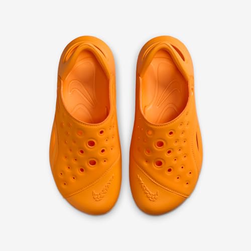 Nike Aqua Swoosh Big Kids' Sandals (FV6363-800, Orange Peel/Picante Red/Orange Peel)4