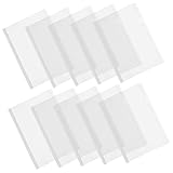 WRITWAA 10 Stück Transparente Berichtsmappen mit Weißem Schiebestab Vielseitige Aktenordner für...