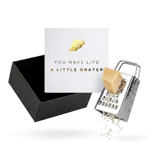 Mini Cheese Grater Gift Set - Funny Chef Gift, Friends, Coworkers, or Foodies | “You Make Life a...