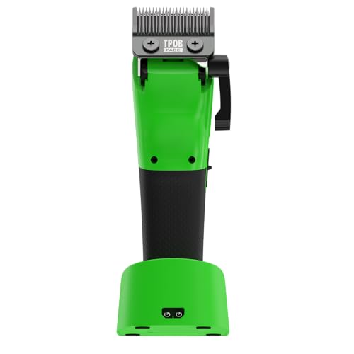 Image of TPOB Play Barber Hair Clippers for Men 7500 RPM with Rubber Grips (Green)