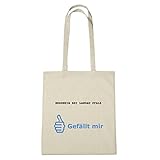 100% Baumwolle JOllify HERXHEIM BEI LANDAU PFALZ Umwelttasche Jutetasche B2376jute - Farbe: natur: Gefällt mir