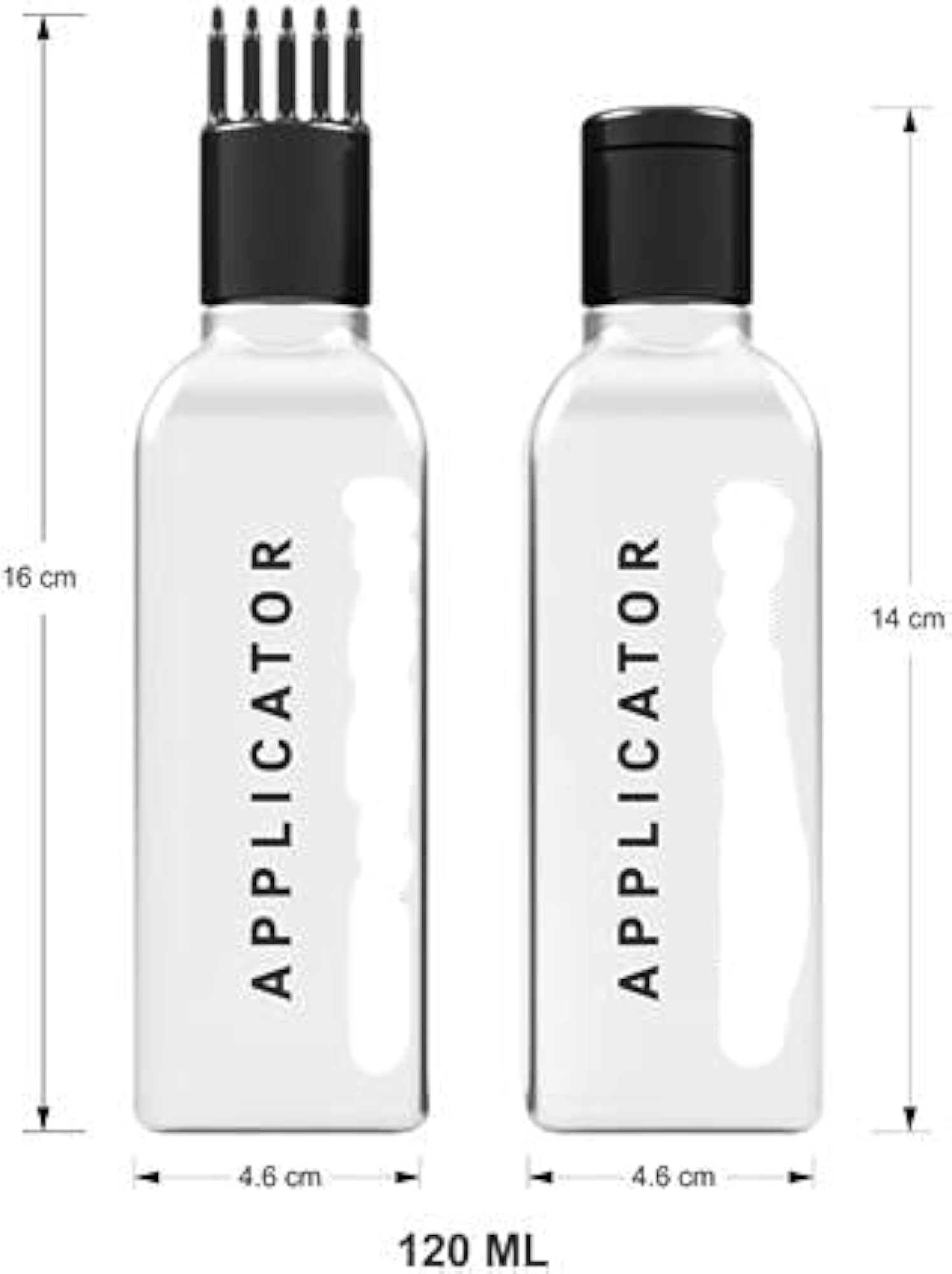 Hair Root Applicator Bottle with Comb Cap, 120 ml for Hair Oil & Shampoo