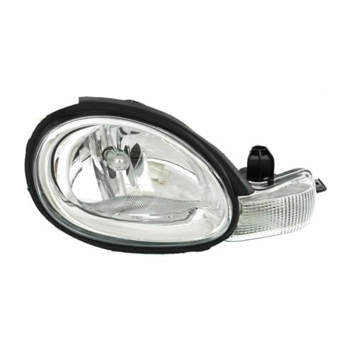 eMfurniture Chrome Interior Head Lamp Assembly Right Side for Chrysler for Neon 2000-2002,for Dodge for Neon 2000-2005,for Plymouth for Neon 2000-2001 CH2503124 5288508AH